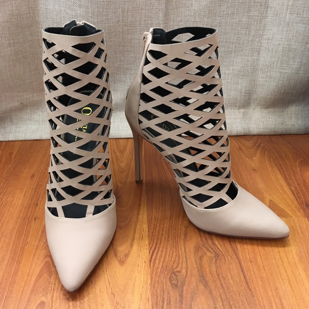 Nude Strappy Heels